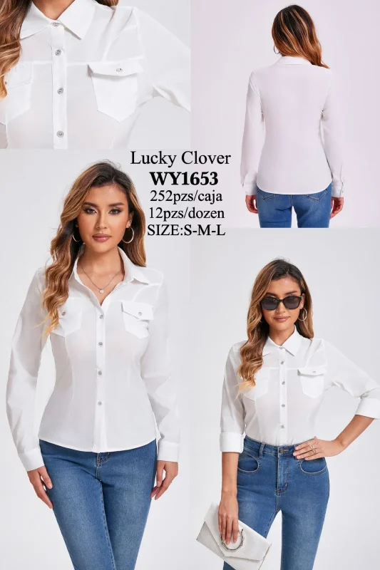 Blusa Blanca Clasica-WY1653