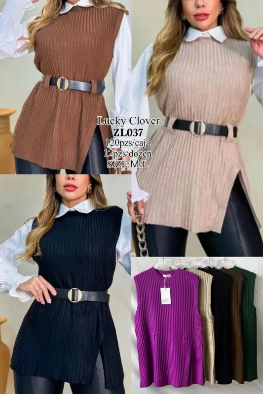 Sueter Con Cinturon-1-ZL037