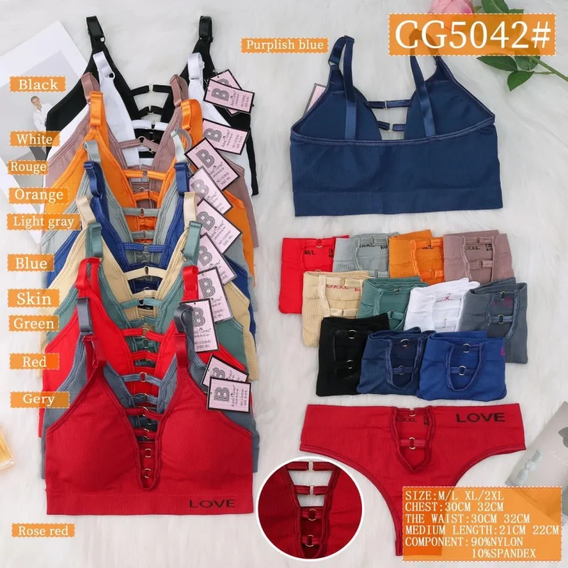 Top Deportivo Moda y pantaleta encaje-CG5042-0-CG5042