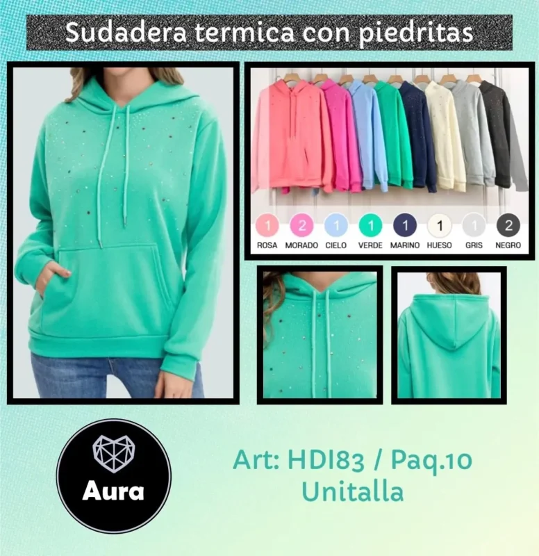 Sudadera Termica Con Pedreri­a-0-HD183