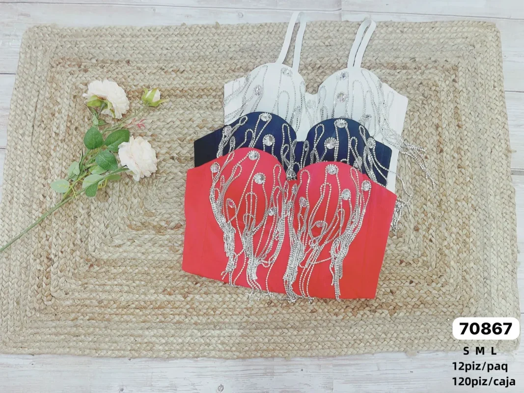 Corset Con Pedrería Elegante-70867-0-70867