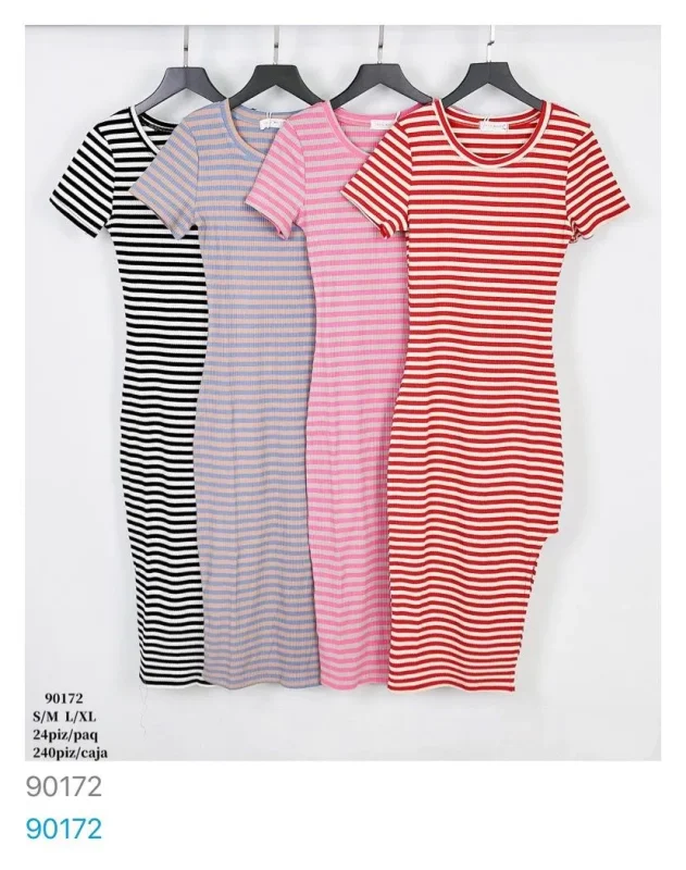 Vestido Rayas Colorido-0-90172-1-901720