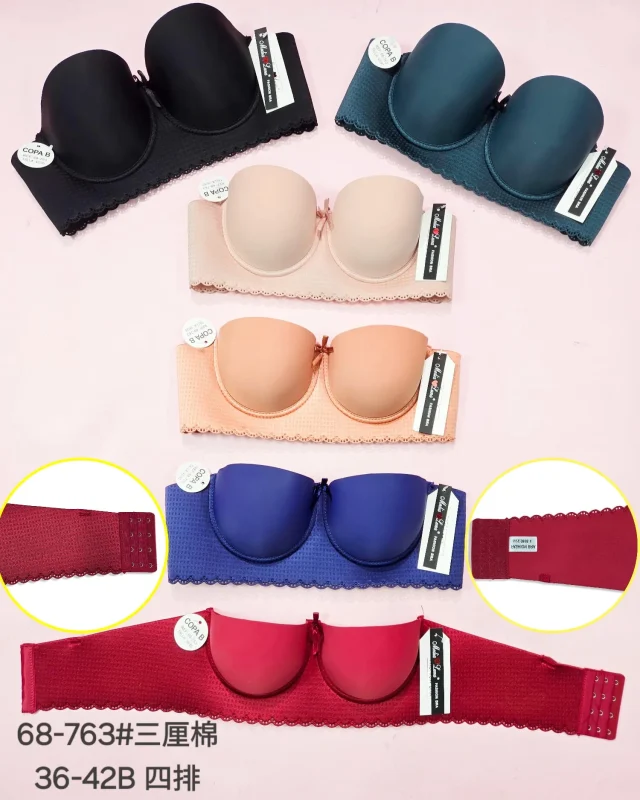 Brasier Strapless Con Encaje-0-68-763