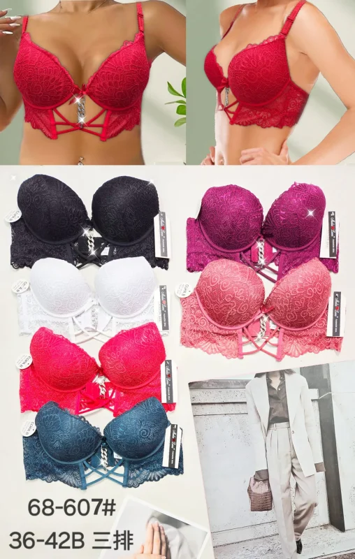 Brasier Decorado Con Encaje-0-68-607