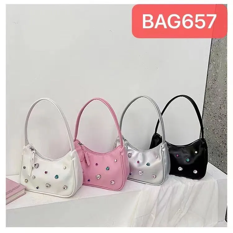 Bolsa Clásica Con Pedrería-0-BAG657