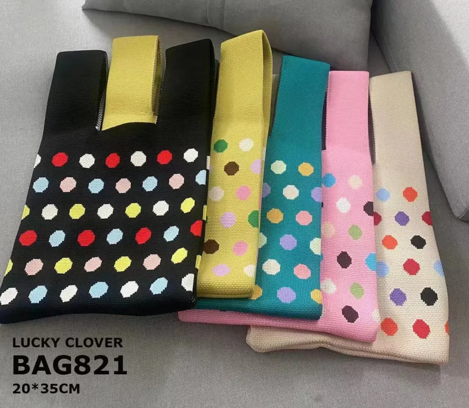 Bolsa Tejida Lunares-BAG821