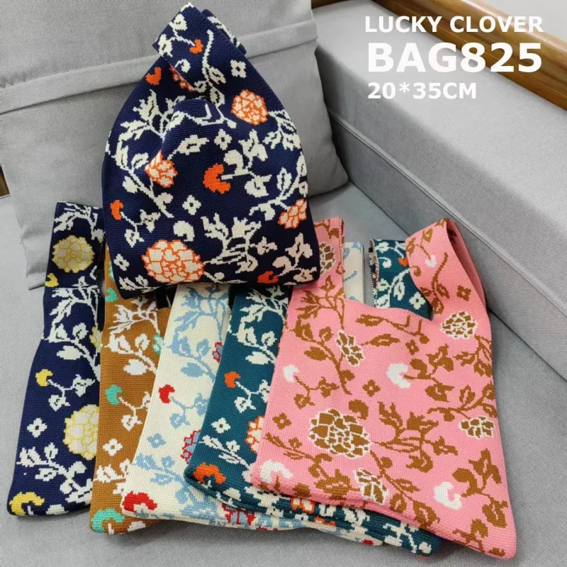 Bolsa Tejida De Flores-BAG825
