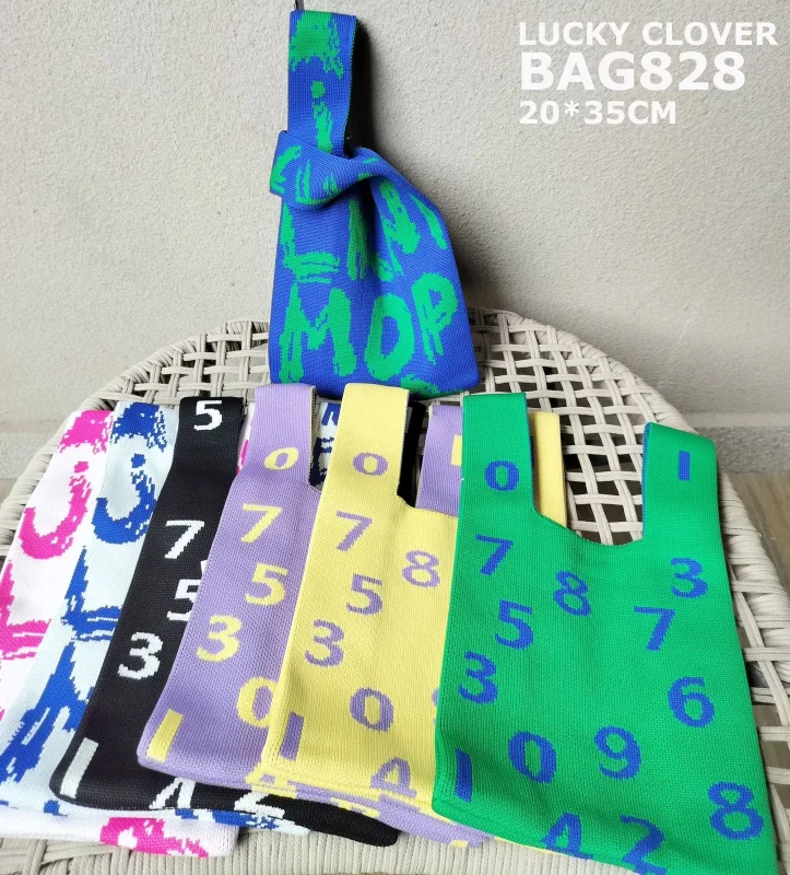 Bolsa Tejida Números-BAG828