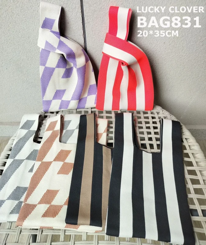 Bolsa Tejida Rayada-BAG831