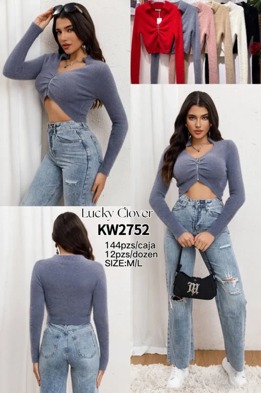 Blusa De Punto Moderna-KW2752