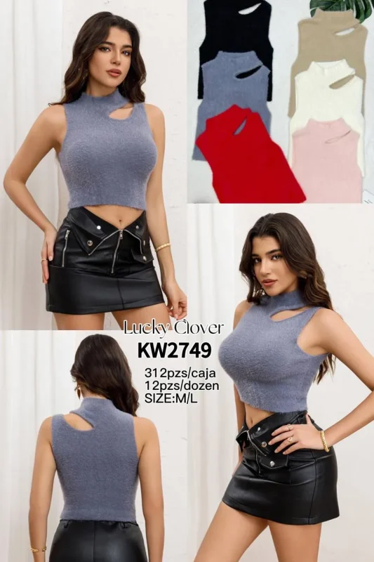Blusa De Punto Moderna-KW2749