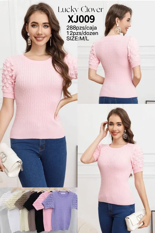 Blusa De Punto Moderna-XJ009