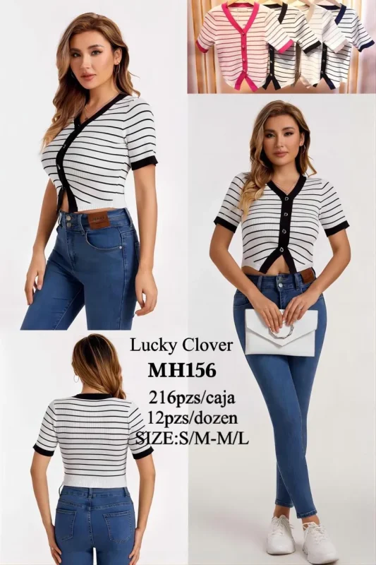 Blusa Rayada Moderna-MH156
