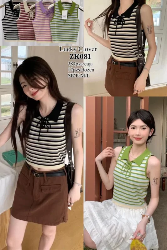 Blusa Rayas Casual-ZK081