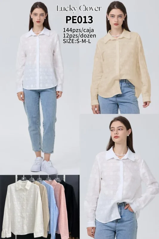 Blusa Casual Encaje-PE013