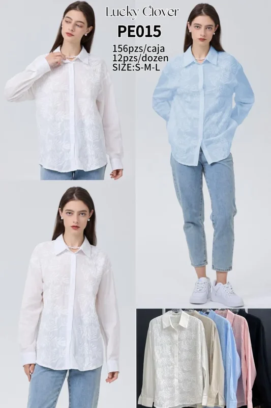 Blusa Casual Encaje-PE015