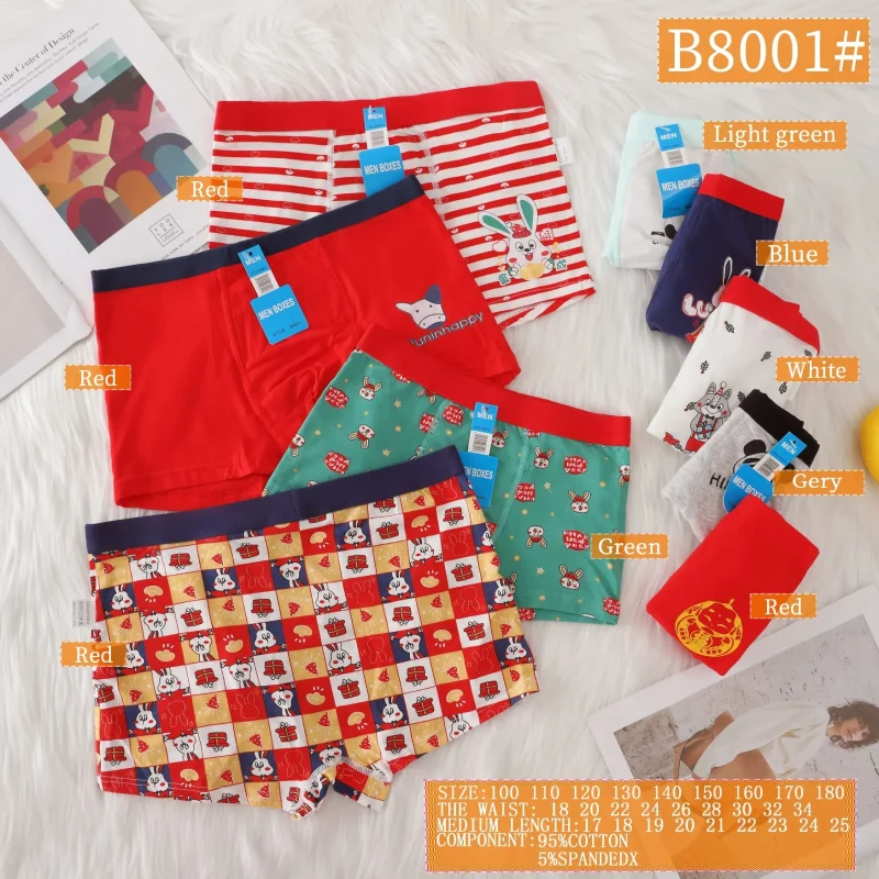 Bóxer Ajustado Diseño Divertido-HS25-B8001