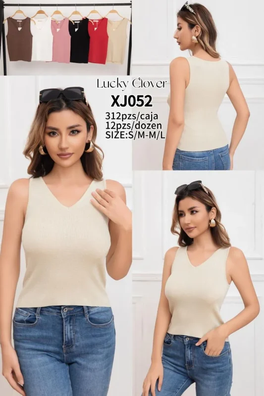 Blusa Sin Mangas Casual-0-XJ052