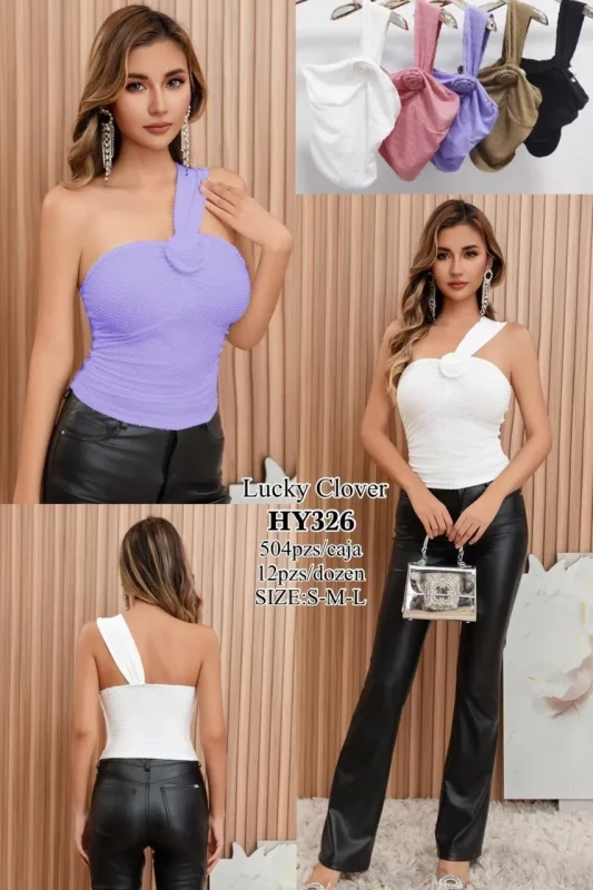 Blusa De Un Hombro-1-HY326