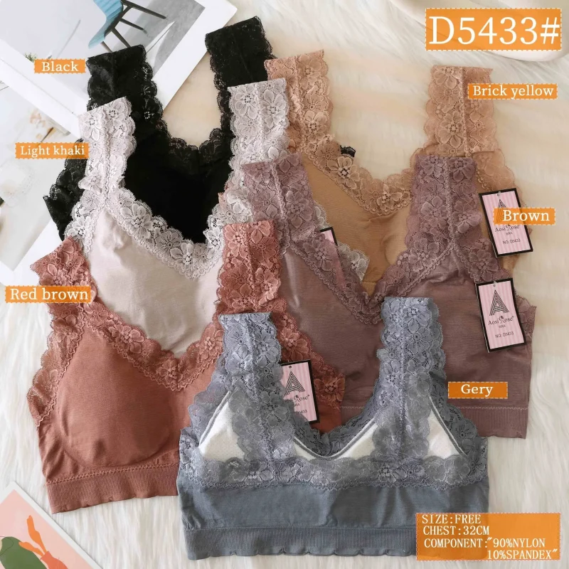 Top Con Encaje Moderno-D5433