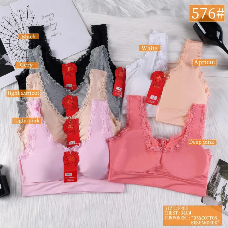 Top Con Encaje Moderno-576