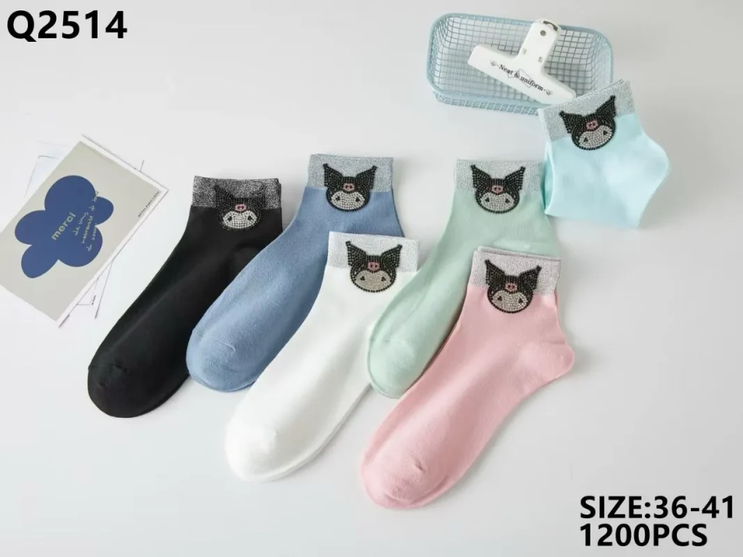 Calcetines con diseño de cerdo-Q2514