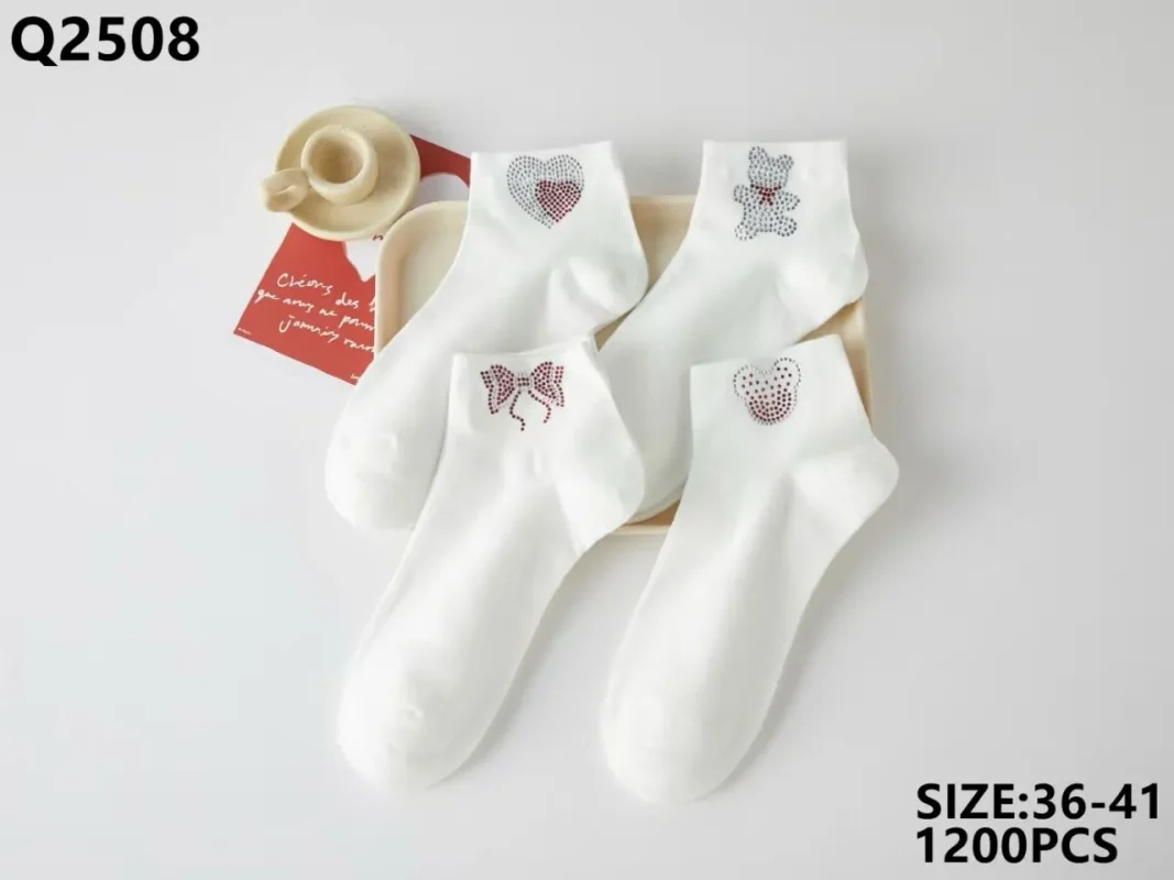 Calcetines de moda con diseños-Q2508