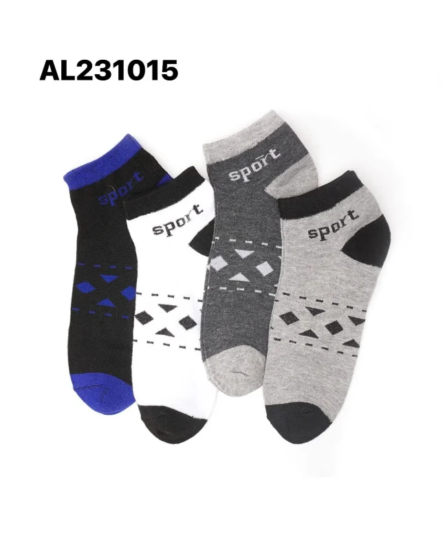 Calcetines tobillo con diseños deportivos-AL231015