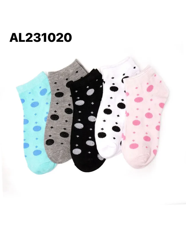 Calcetines con diseño de puntos-AL231020