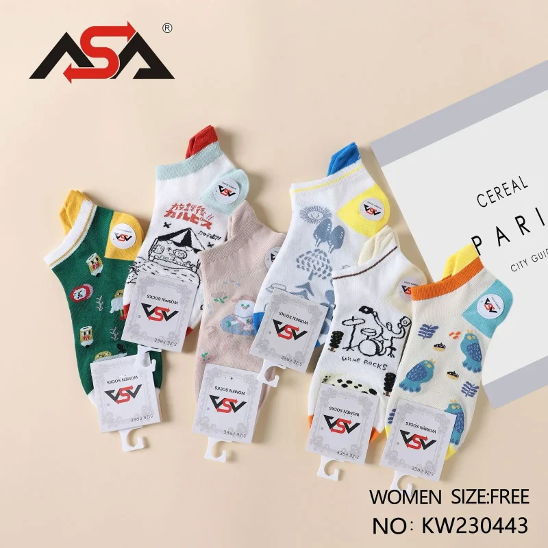 Calcetines de mujer con diseños variados-KW230443