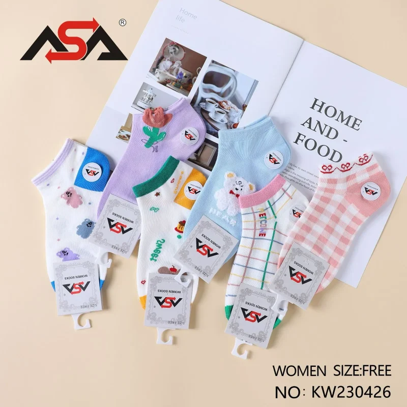 Calcetines de mujer con diseños-KW230426