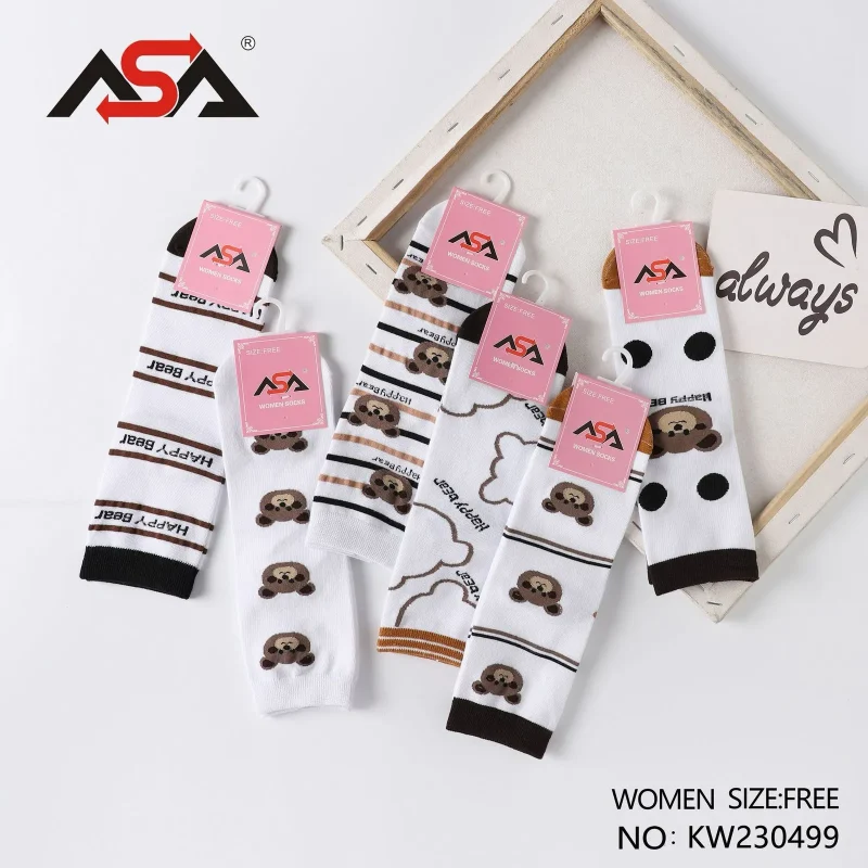Calcetines de mujer con diseño de mono-KW230499
