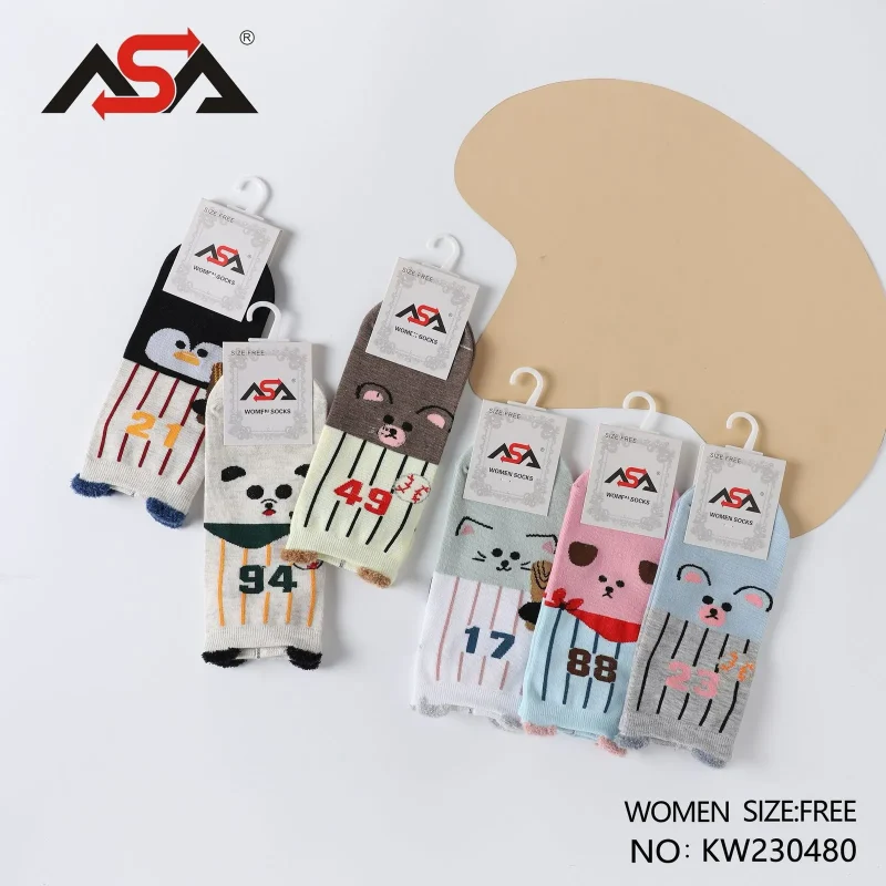 Calcetines de mujer con diseños de animales-KW230480