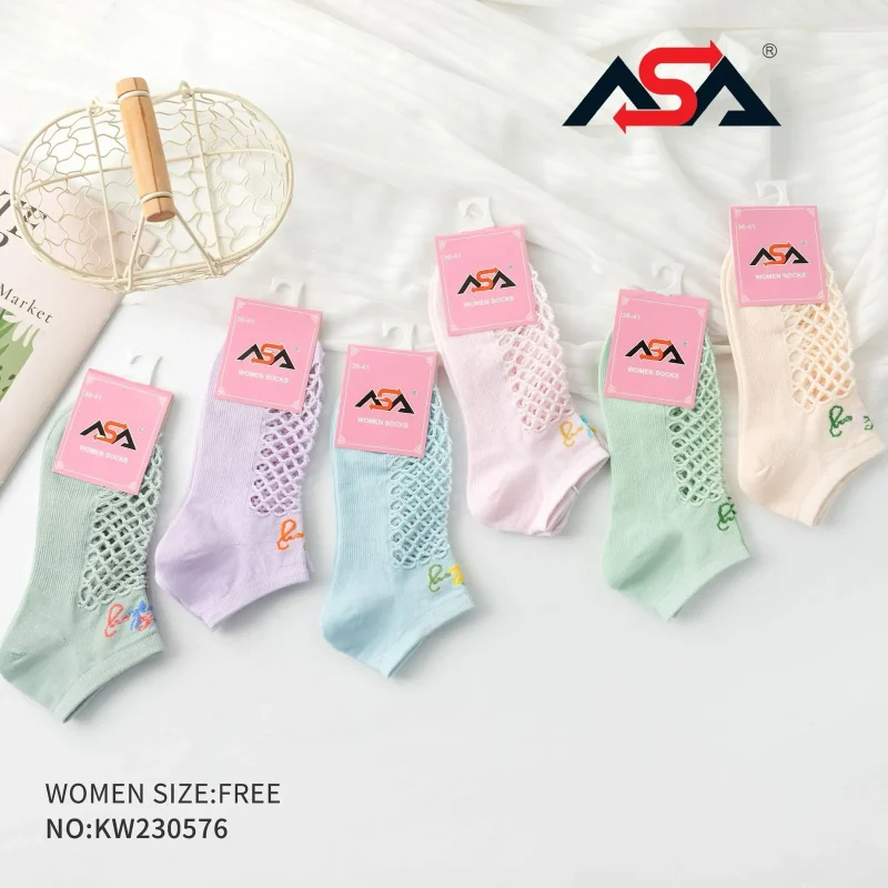 Calcetines de mujer con diseño de red-KW230576