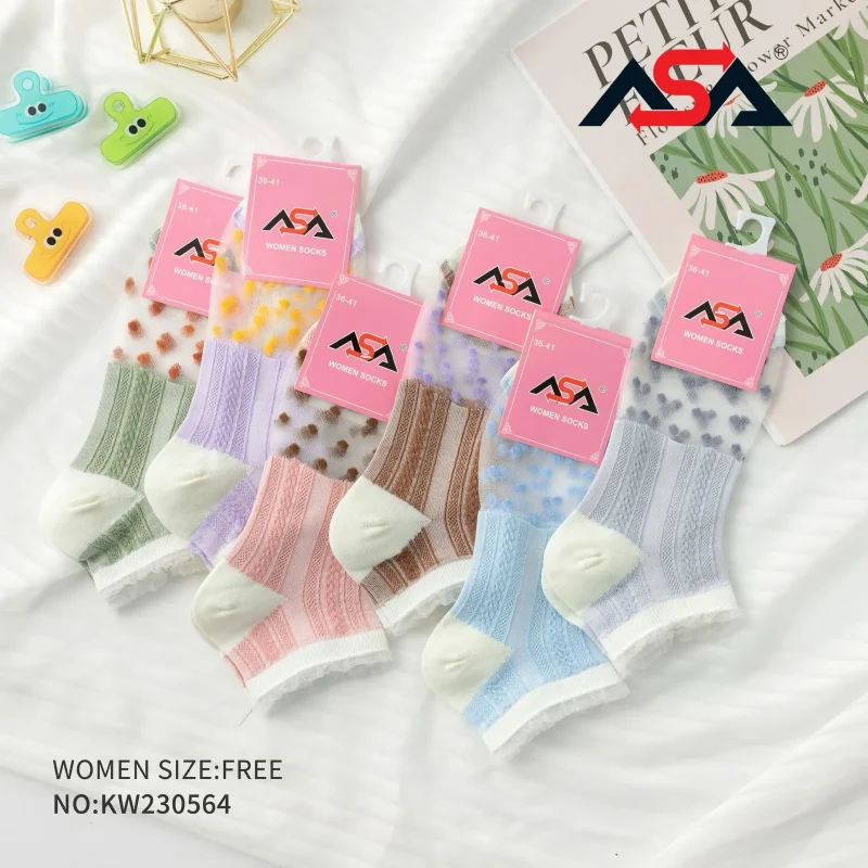 Calcetines de mujer en diferentes colores y diseños-KW230564
