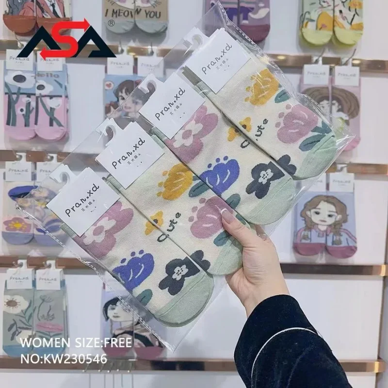 Calcetines florales-KW230546