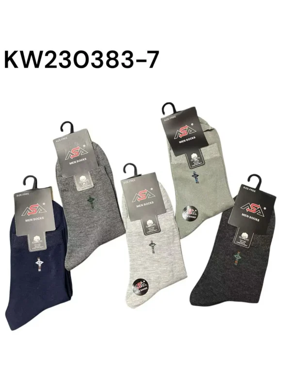 Calcetines altos de algodón-KW230383-7