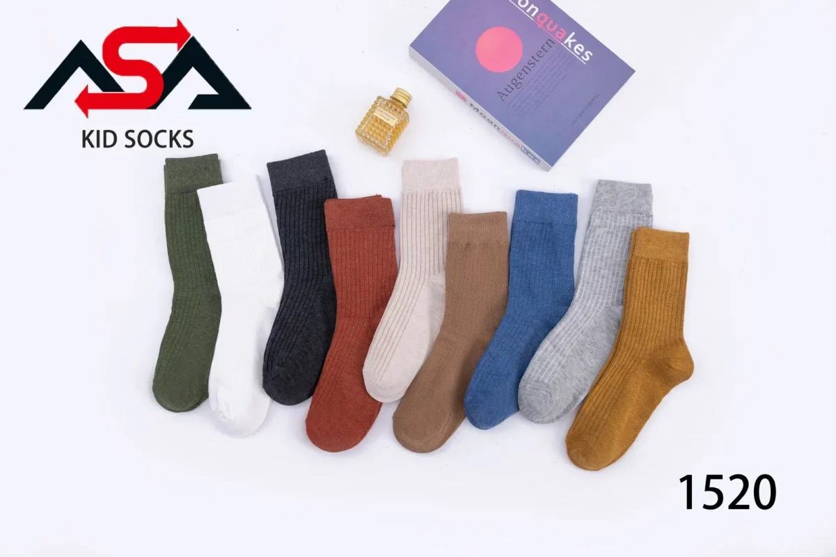 Calcetines para niños con diseño de cuadros-XK1520