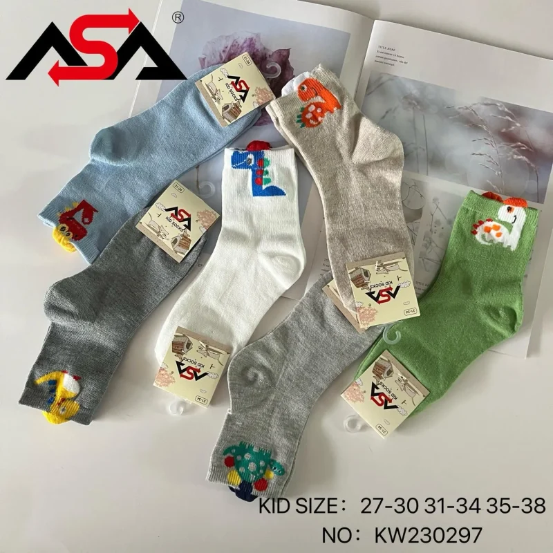 Calcetines de algodón con diseños animados-KW230297