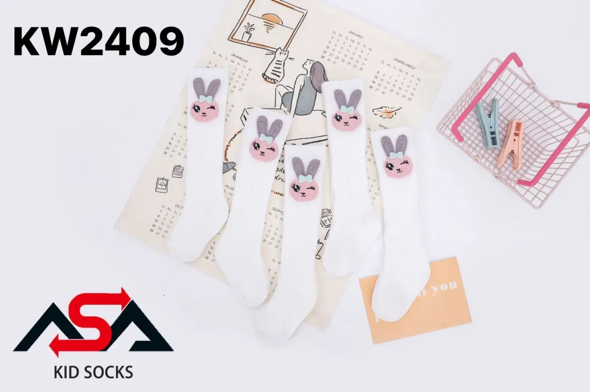 Calcetines con diseño de conejo-KW2409