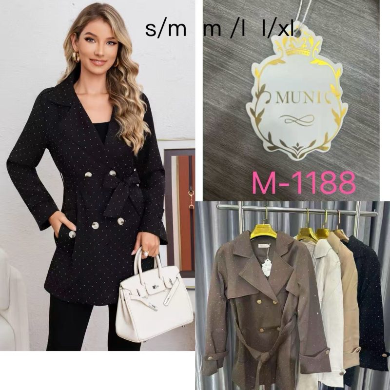 Abrigo con cinturón-M-1188