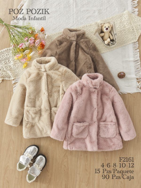 Abrigo de felpa infantil-F2161