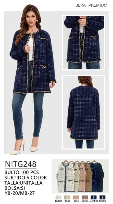 Abrigo de tweed-NITG248