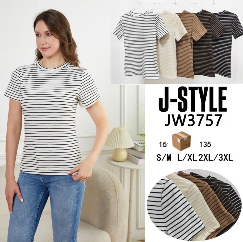 Blusa a rayas-JW3757