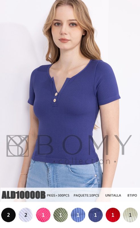 Blusa con botones-ALD10000B