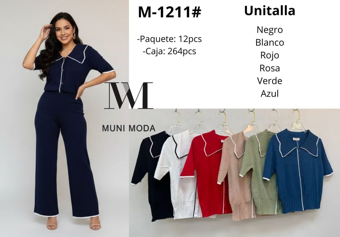 Blusa con cuello marinero-M-1211