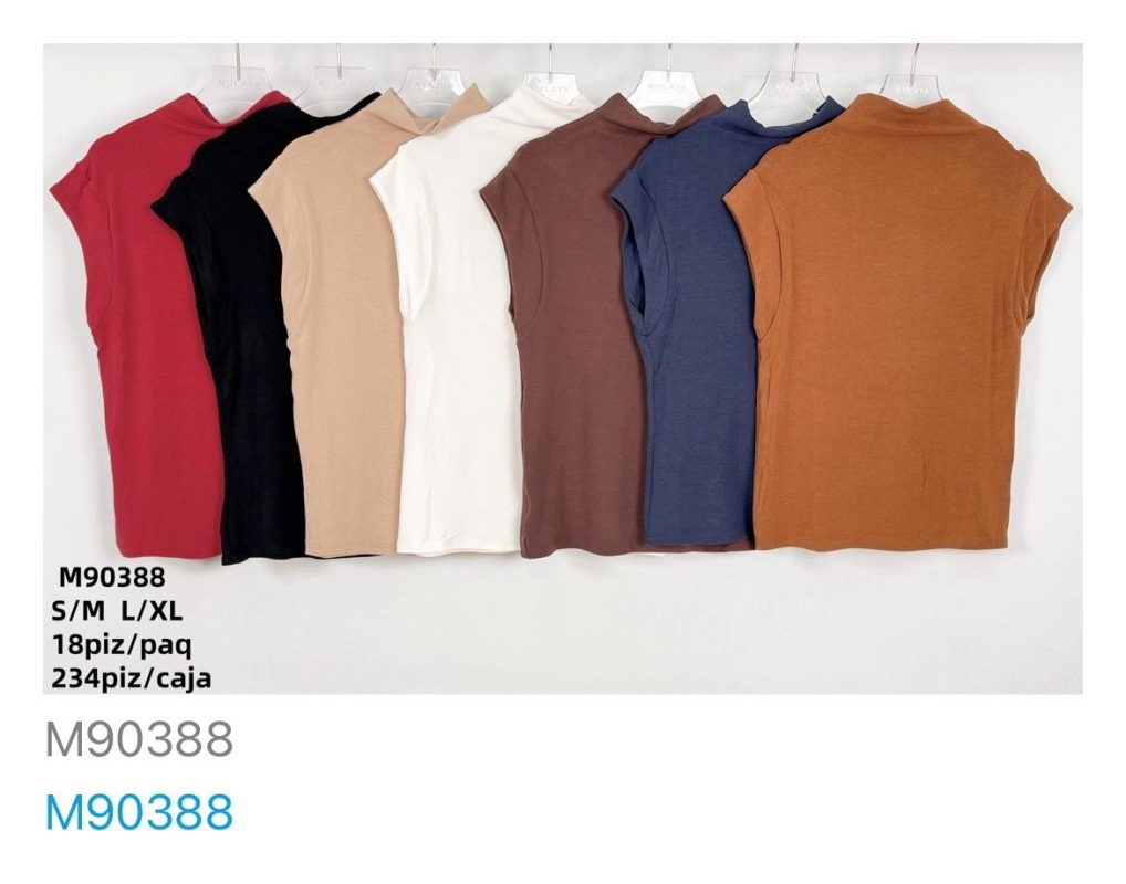 Blusa Dama cuello alto-M90388