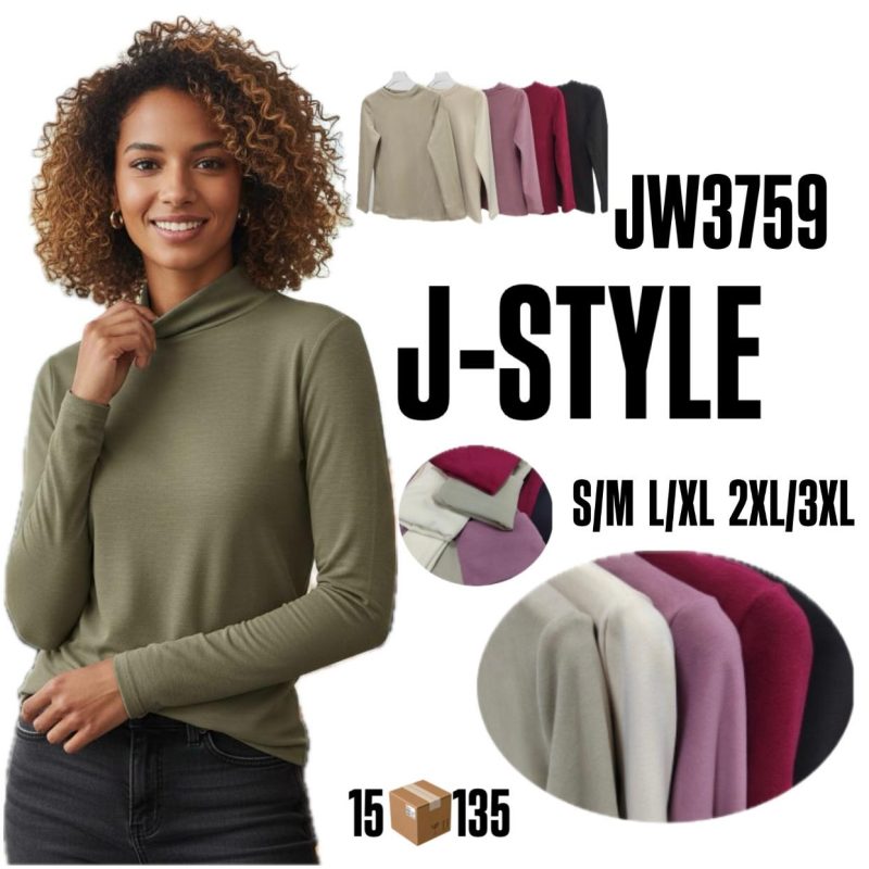 Blusa de manga larga J-Style-JW3759
