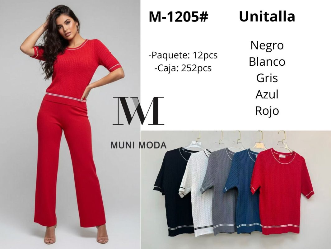 Blusa de punto para mujer-M-1205