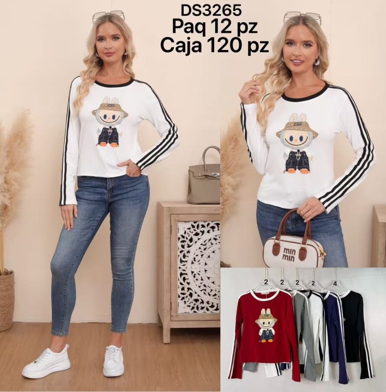 Blusa Manga Larga con Diseño-DS3266